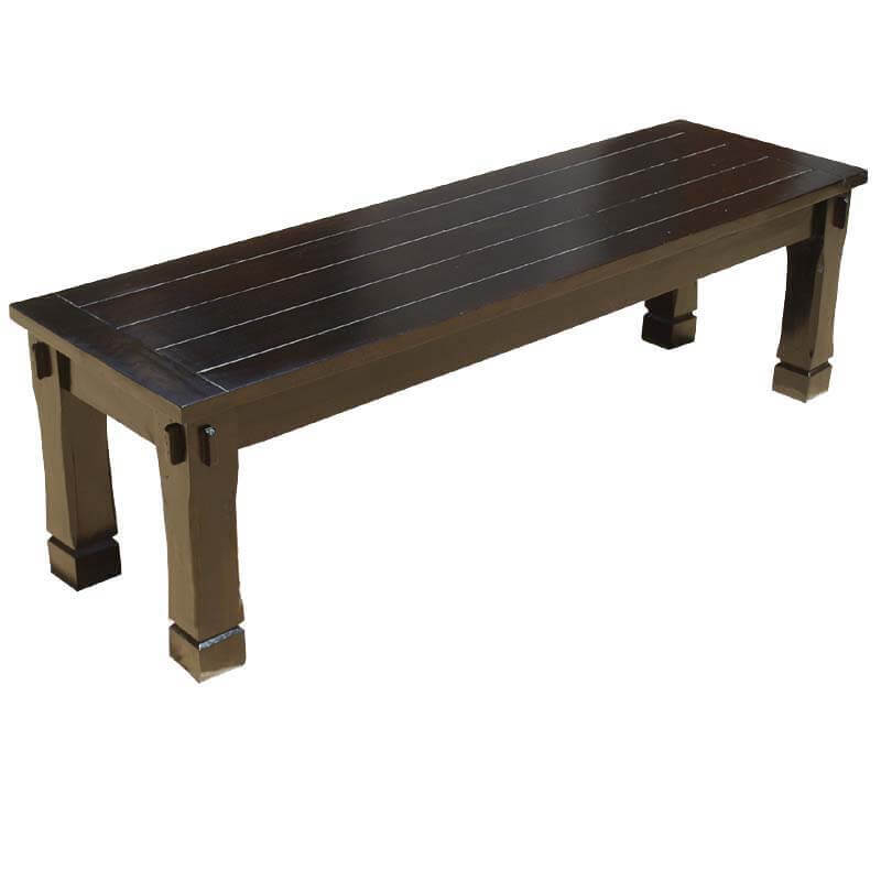Bishop Transitional Solid Wood Backless Dining Bench