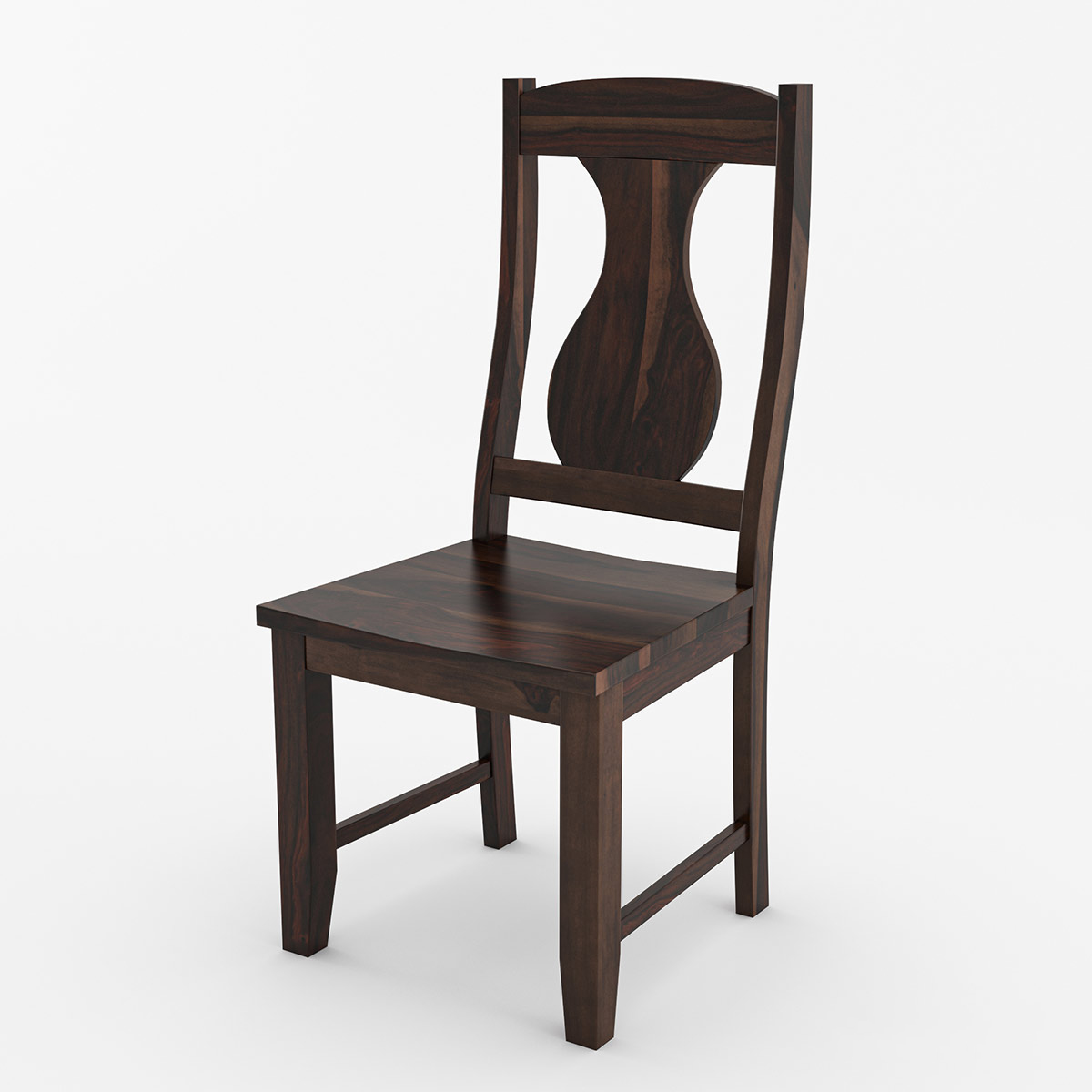 Tirana Rustic Solid Wood Pineapple Back Dining Chair