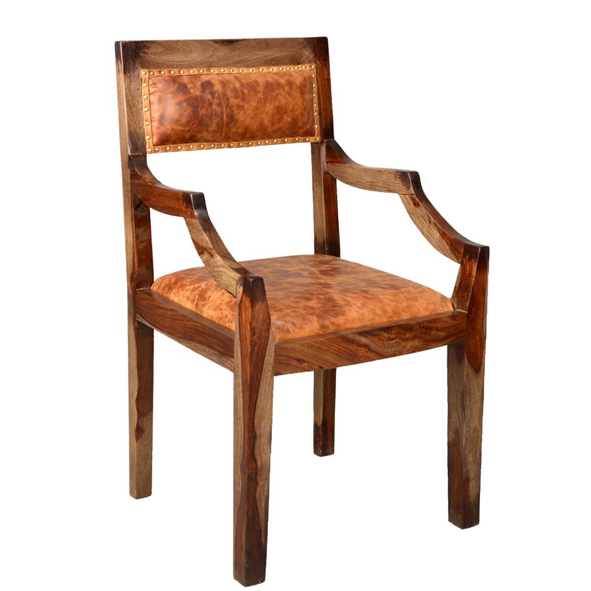 Imperial Solid Wood Leather Upholstered Dining Chair