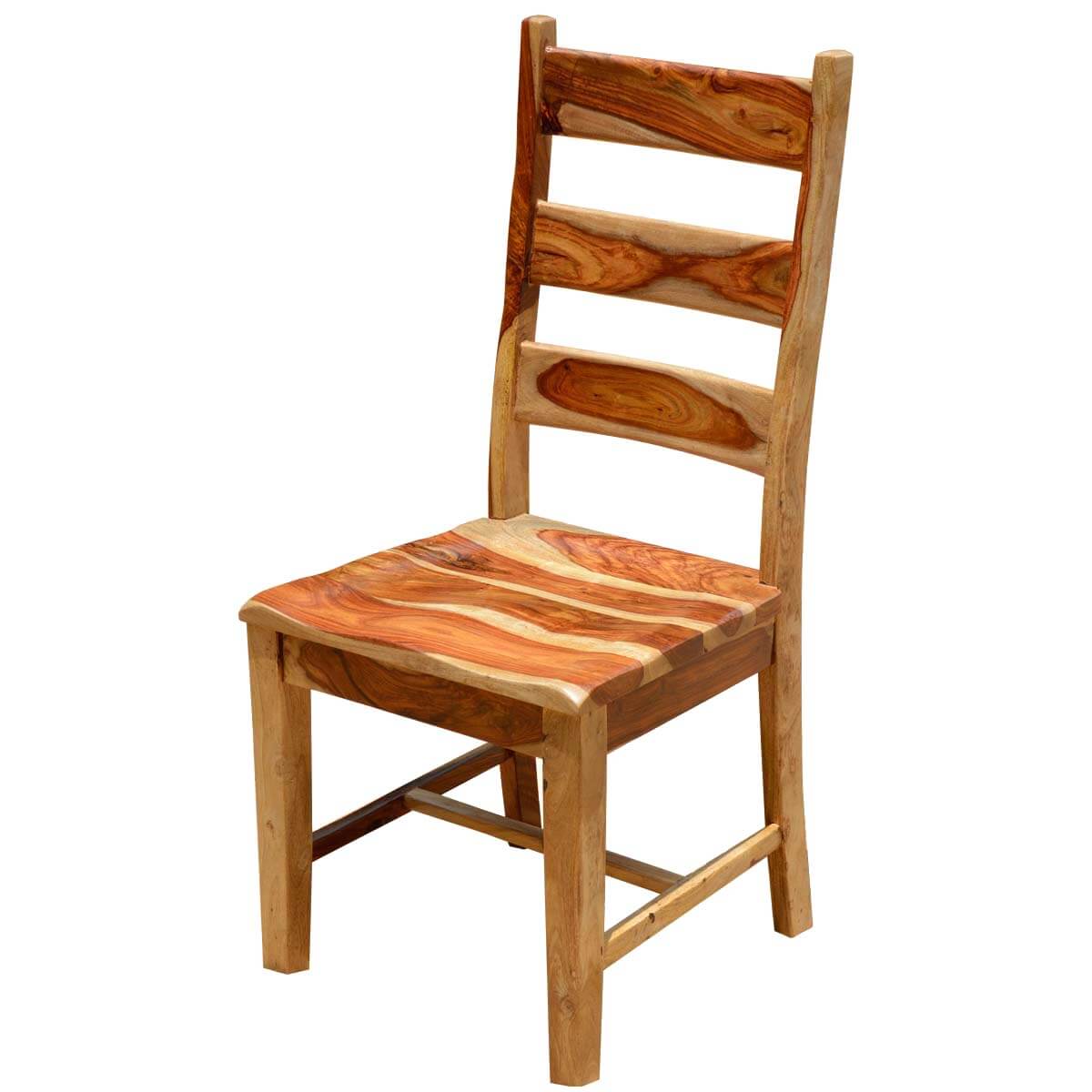Dallas Ranch Solid Wood Ladder Back Dining Chair