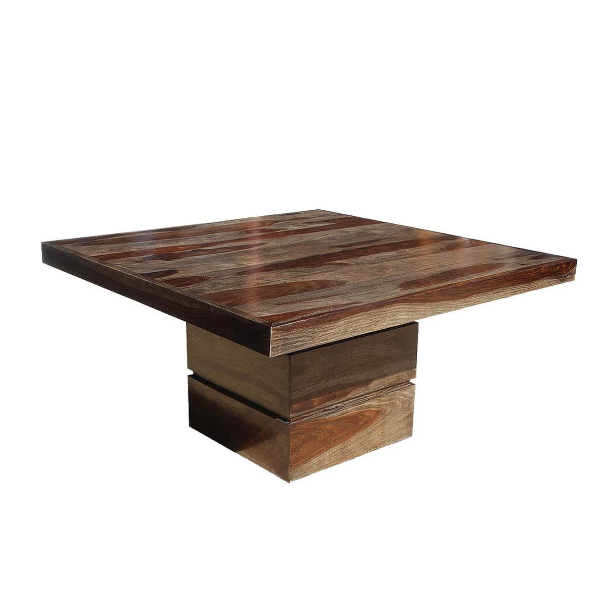 Dallas Modern Solid Wood Square Pedestal Dining Table