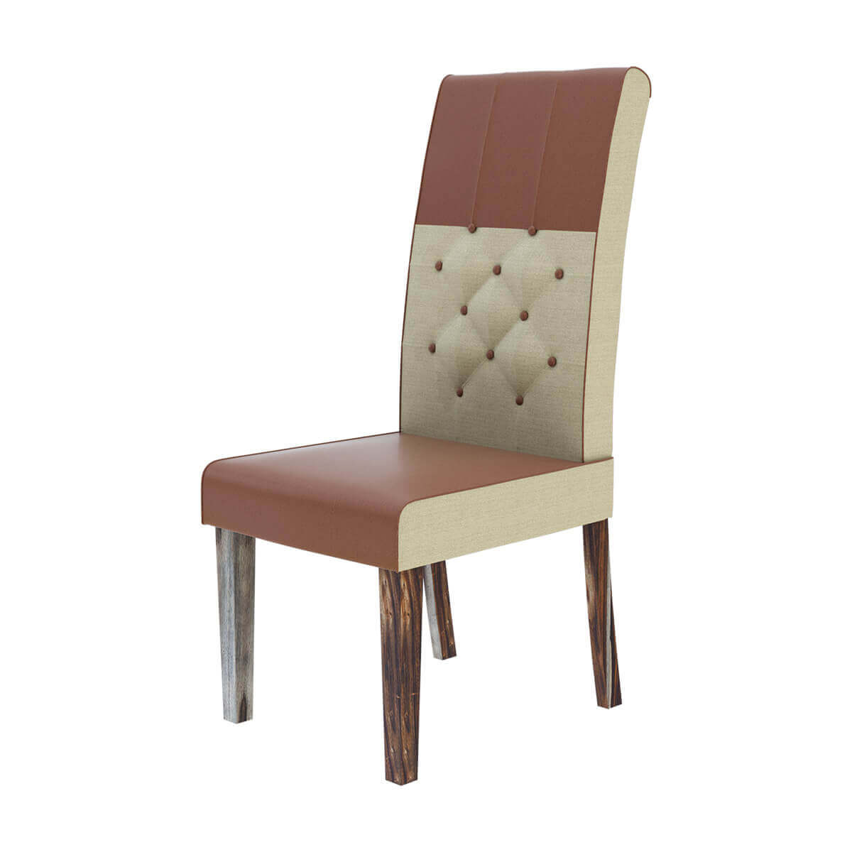 Hosford Modern Tufted Leather Upholstered Parson Dining Chair