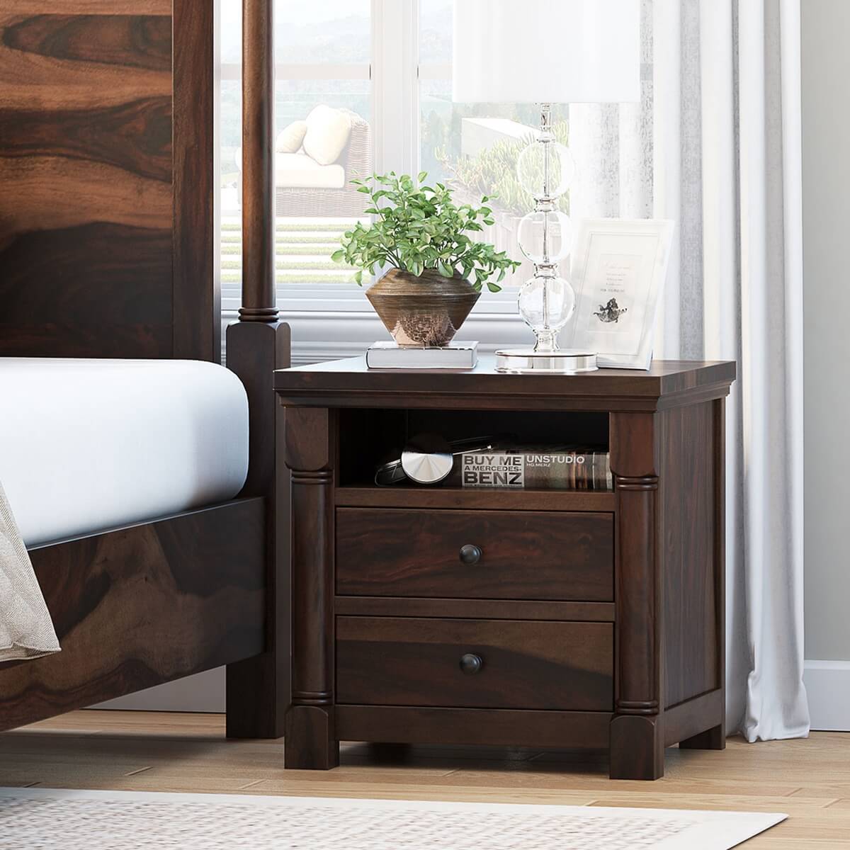 Pioneer Transitional Standing 3-Drawer Nightstand