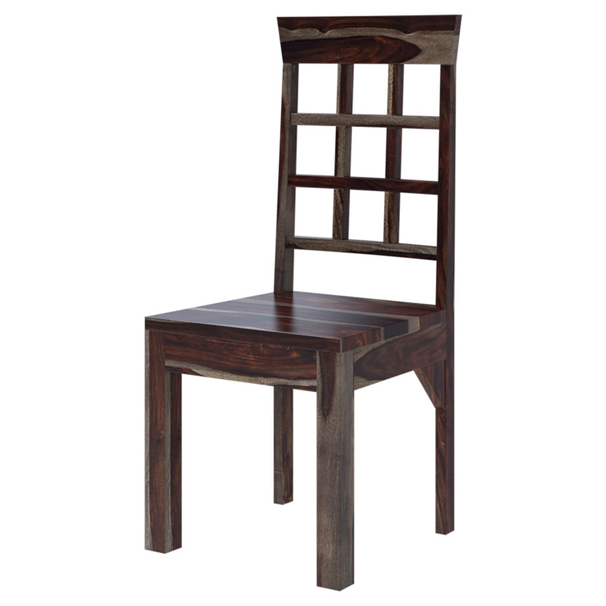 Portland Solid Wood Window Pane Back Dining Chair