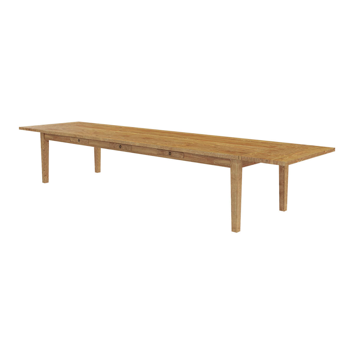 Brussels Teak Wood Large Extendable Dining Table For 16 People