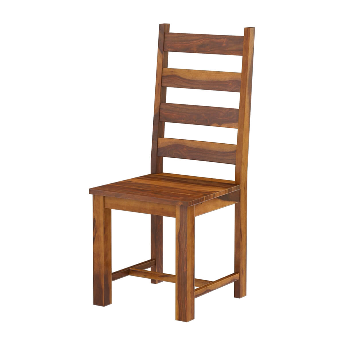 Cloverdale Solid Wood Sturdy Ladder Slat Back Dining Chair