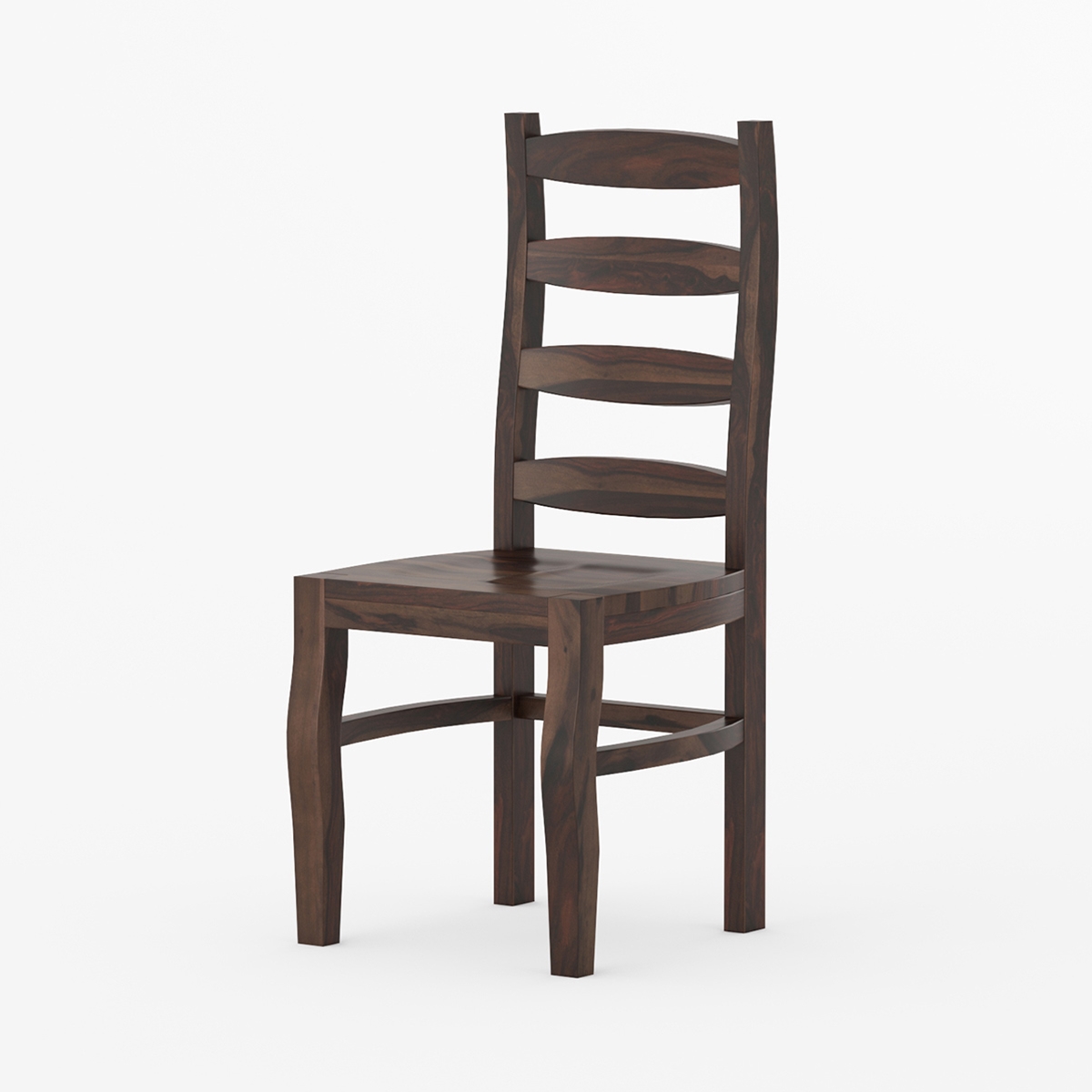 Minsk Rustic Traditional Rosewood Ladder Back Dining Chair