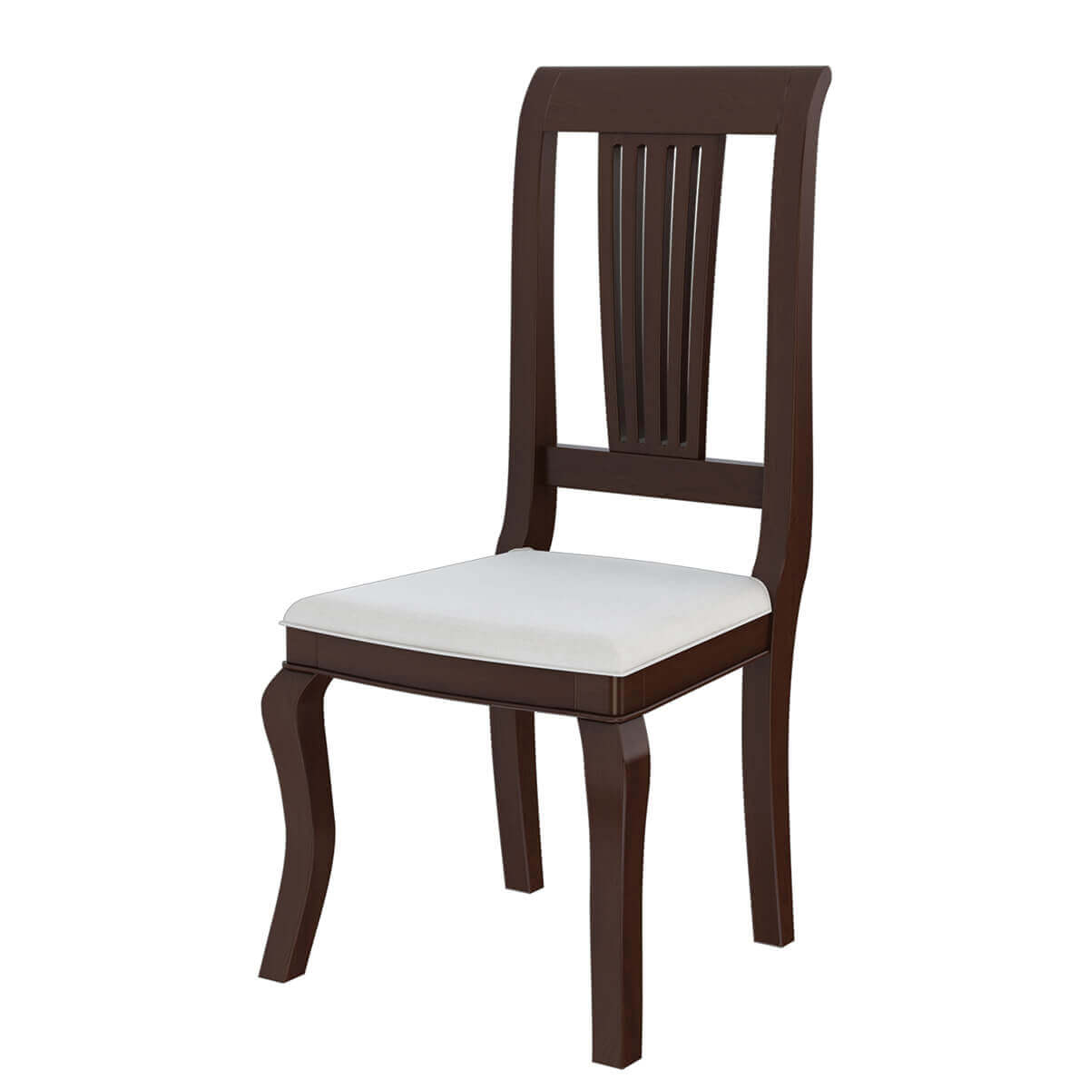 Cromberg Solid Mahogany Wood Upholstered Dining Chair