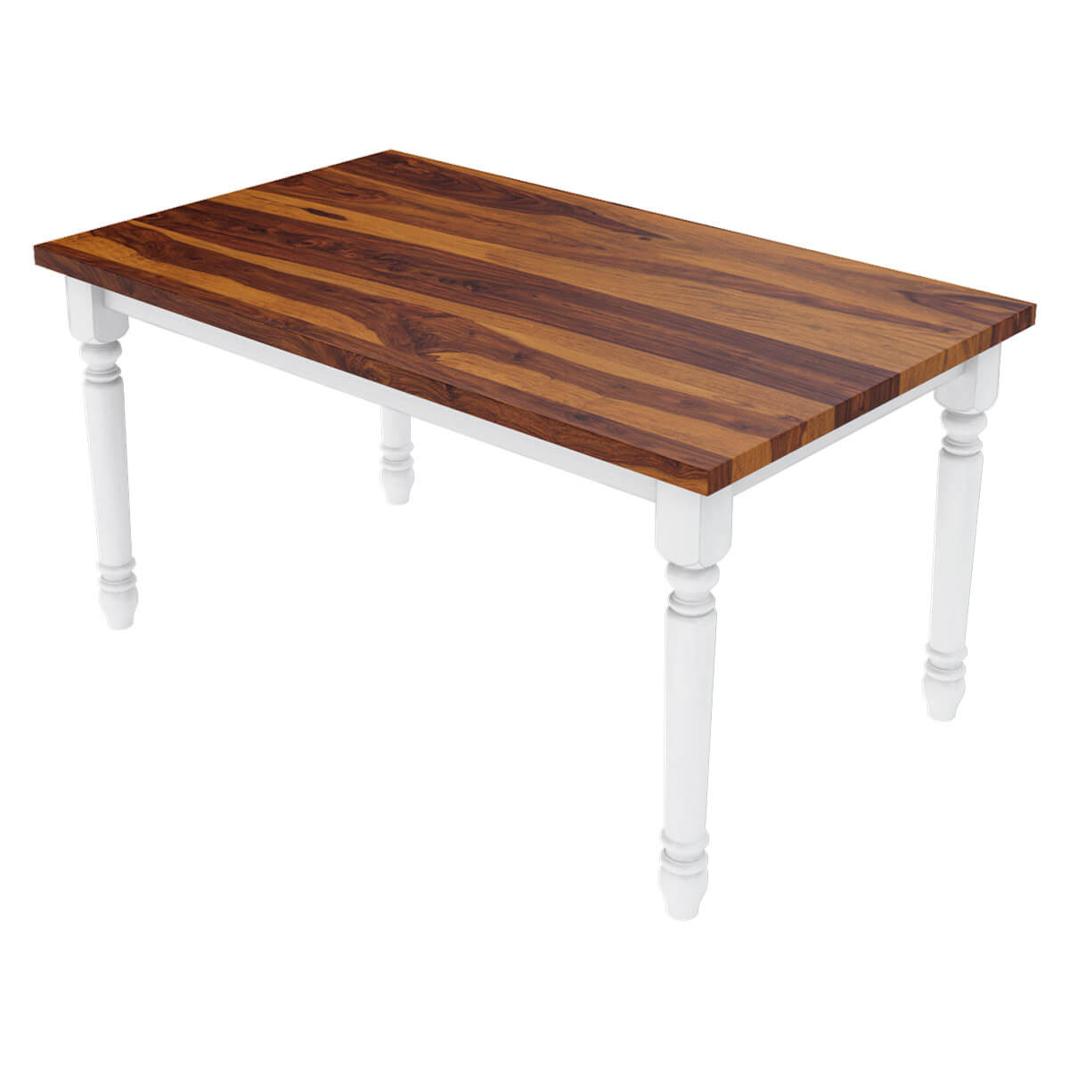 Proberta Two Tone Solid Wood Rustic Dining Table
