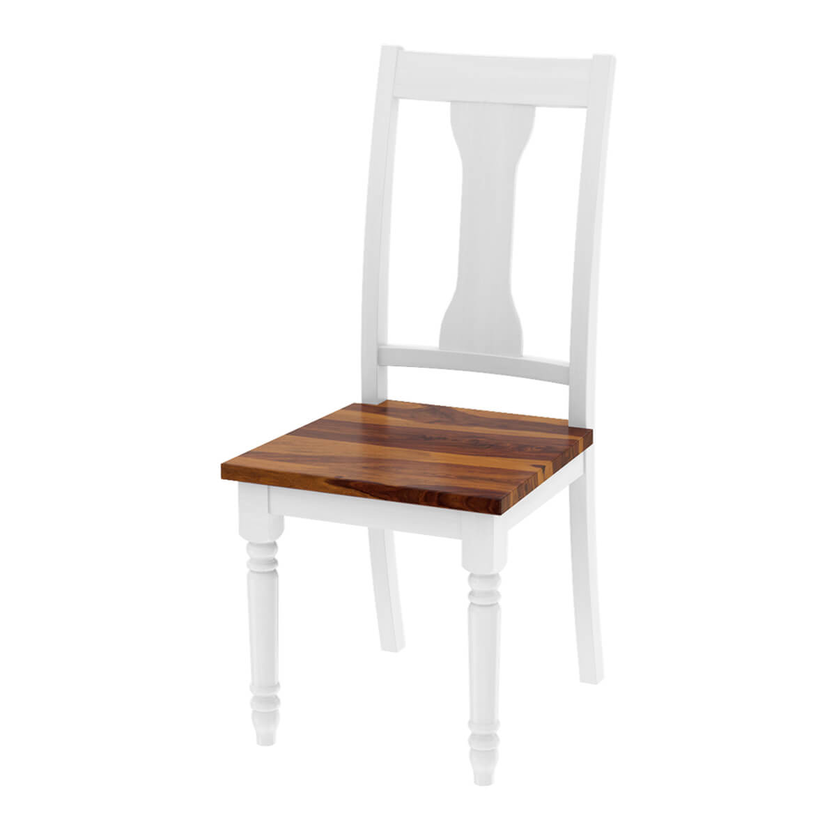 Proberta Two Tone Solid Wood Rustic Dining Chair
