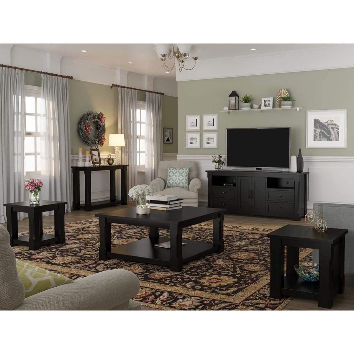 Brimson Contemporary Style 5 Piece Living Room Set