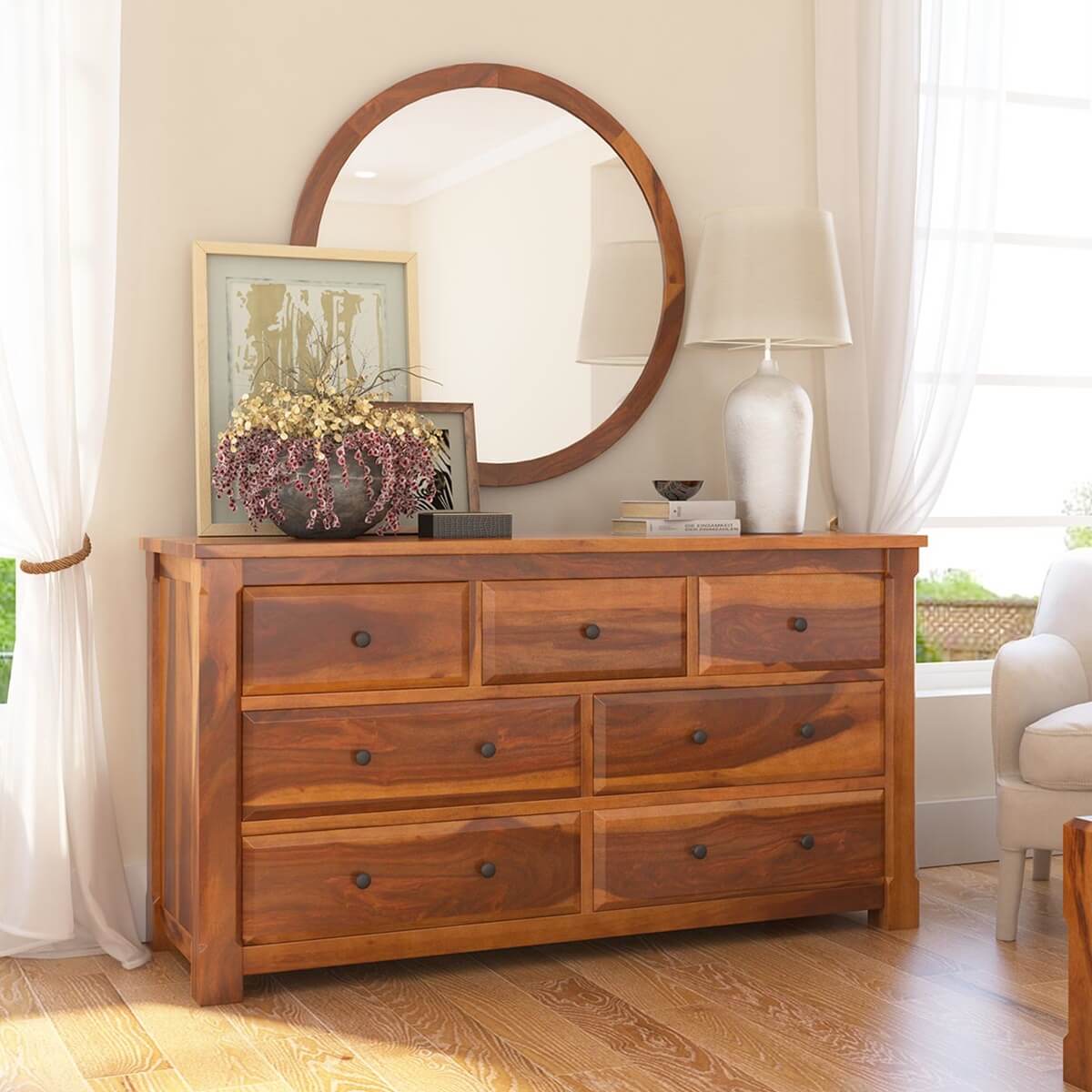 Laredo Solid Wood 7 Drawer Dresser