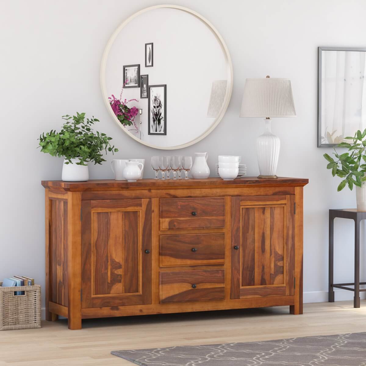Naperville Solid Wood Large Sideboard with Drawers