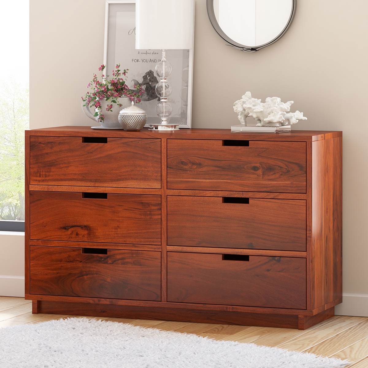 Batesville Solid Wood Bedroom Dresser With 6 Drawers