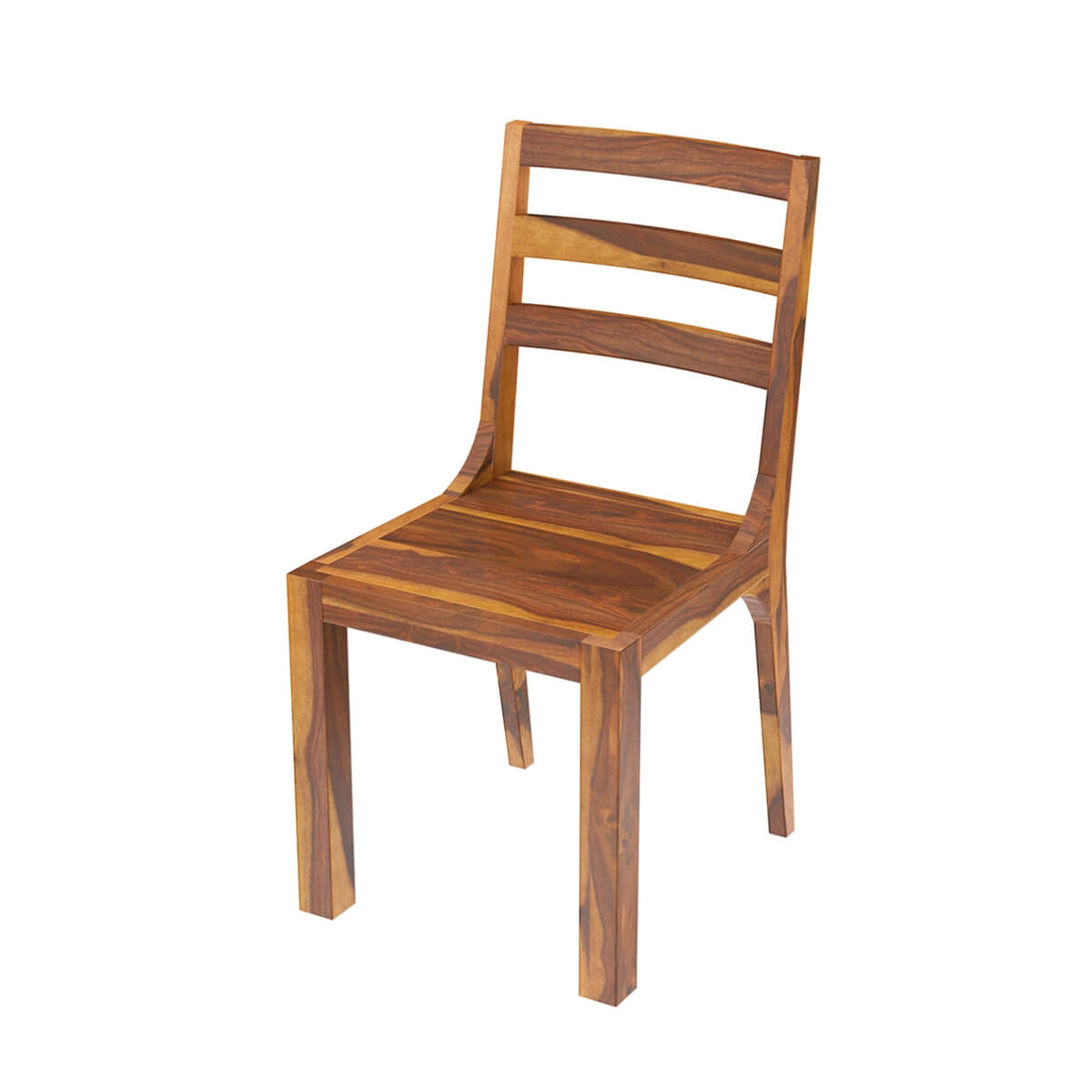 San Mateo Rustic Solid Wood Ladder Back Dining Chair