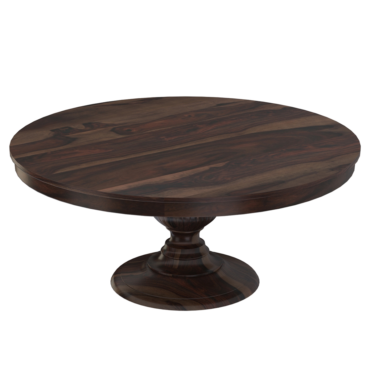 Clanton Solid Wood Pedestal Round Dining Table