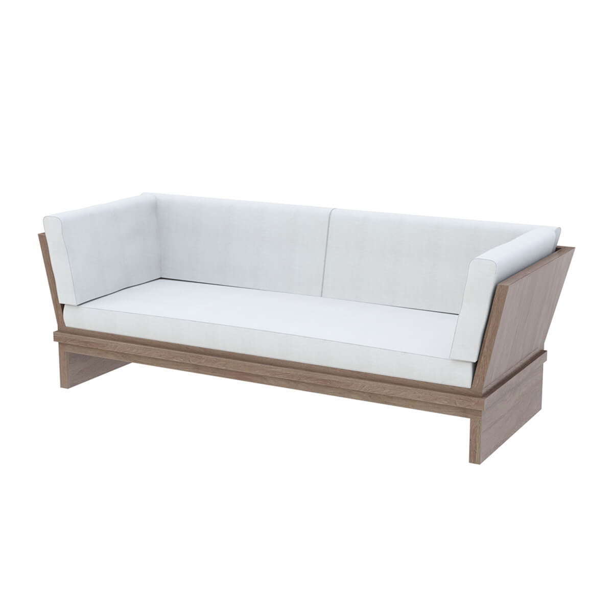 Geelong Teak Wood Outdoor 3 Seater Sofa