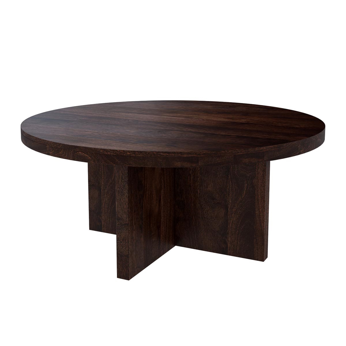 Algona Rustic Solid Wood Round Dining Table