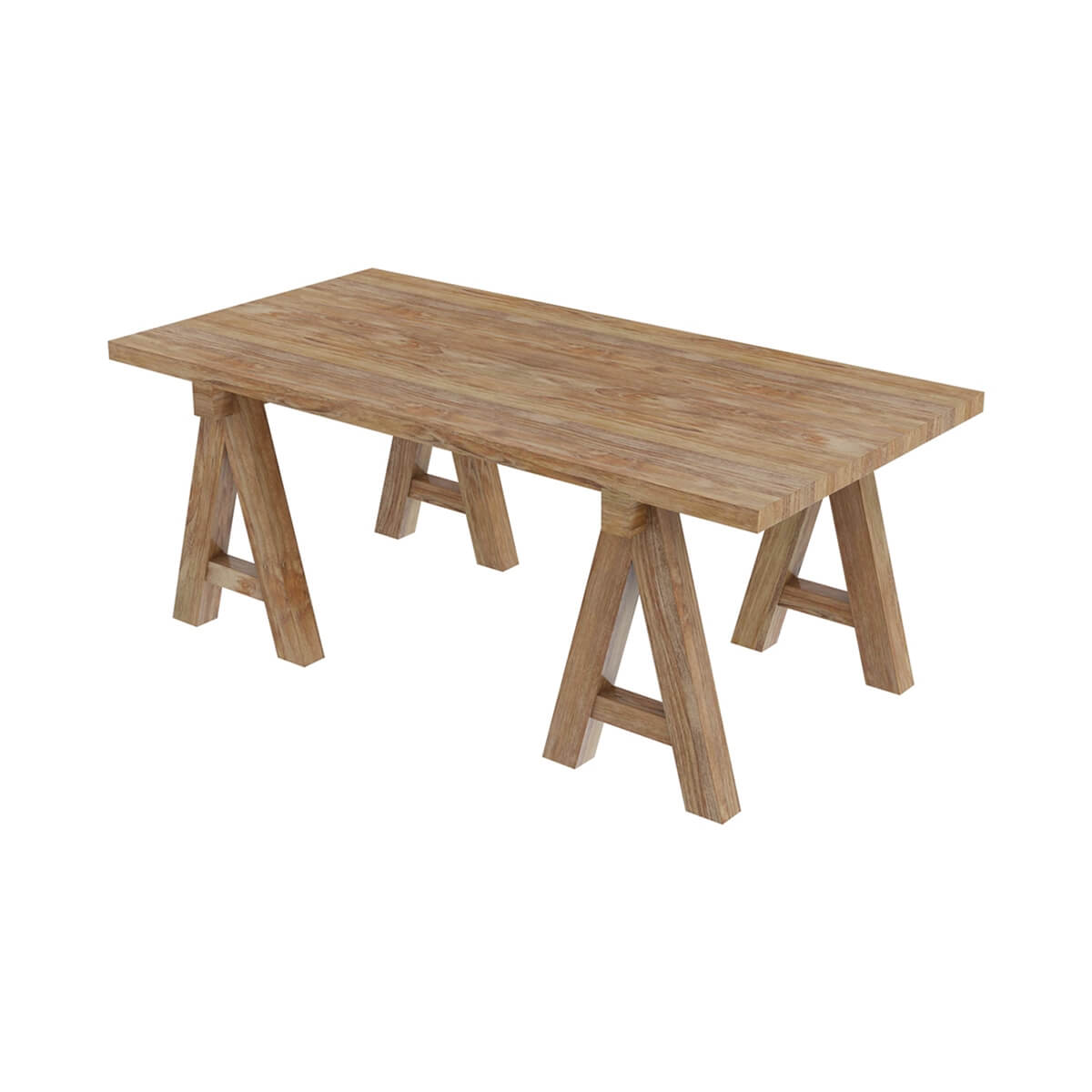 Fernie Rustic Solid Wood Dining Table