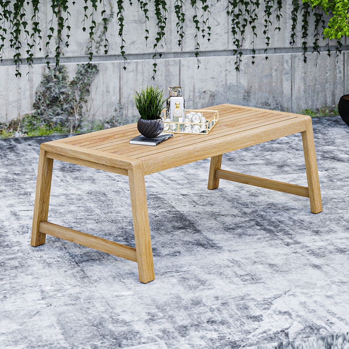 Savannah Teak Patio Rectangular Coffee Table