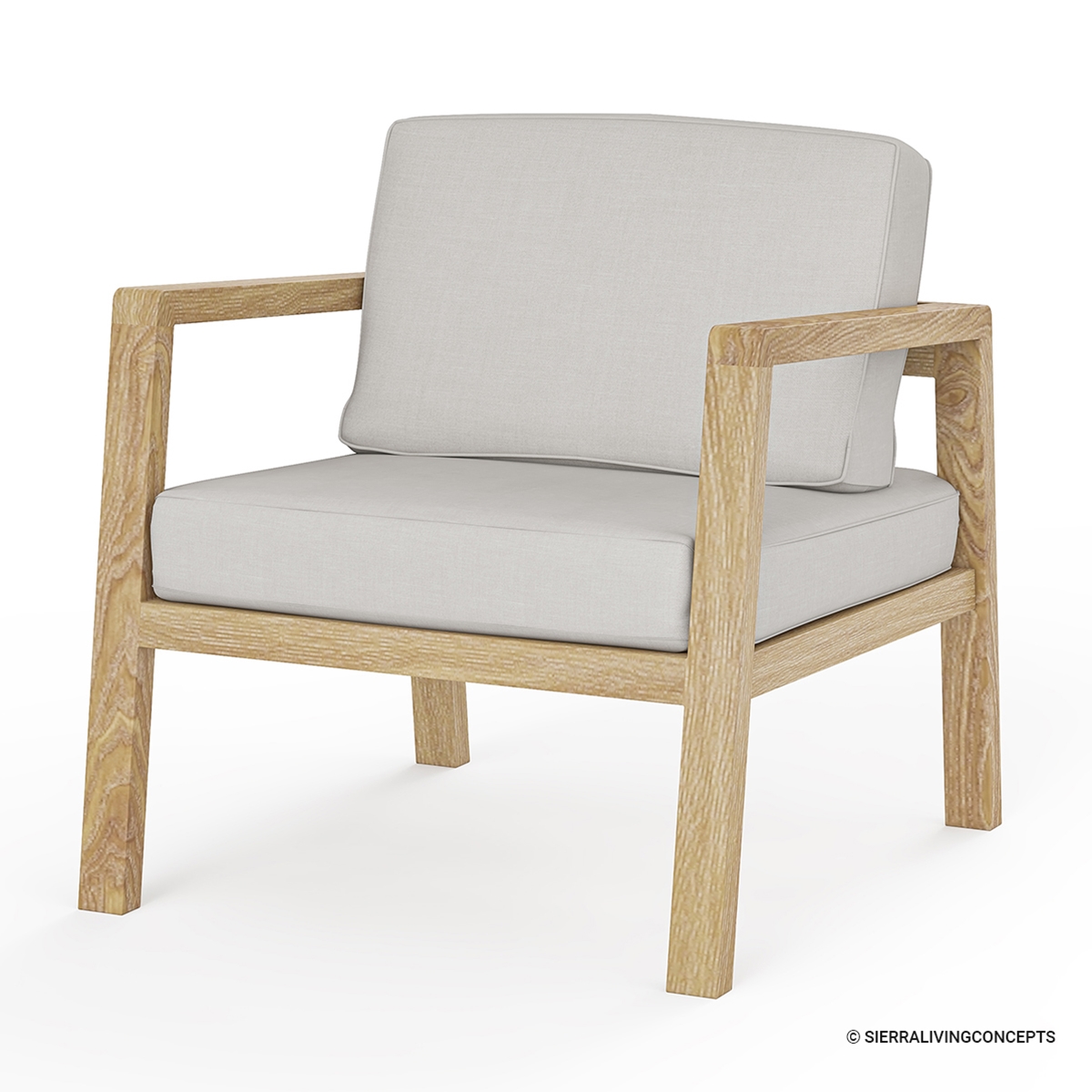 Savannah Teak Wood Outdoor Single Seater Sofa