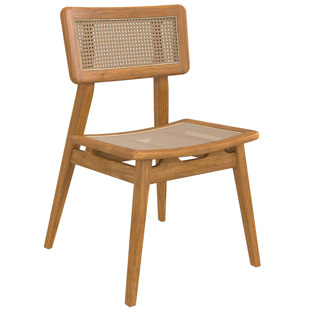 Bonavista Teak Wood Rattan Dining Chair