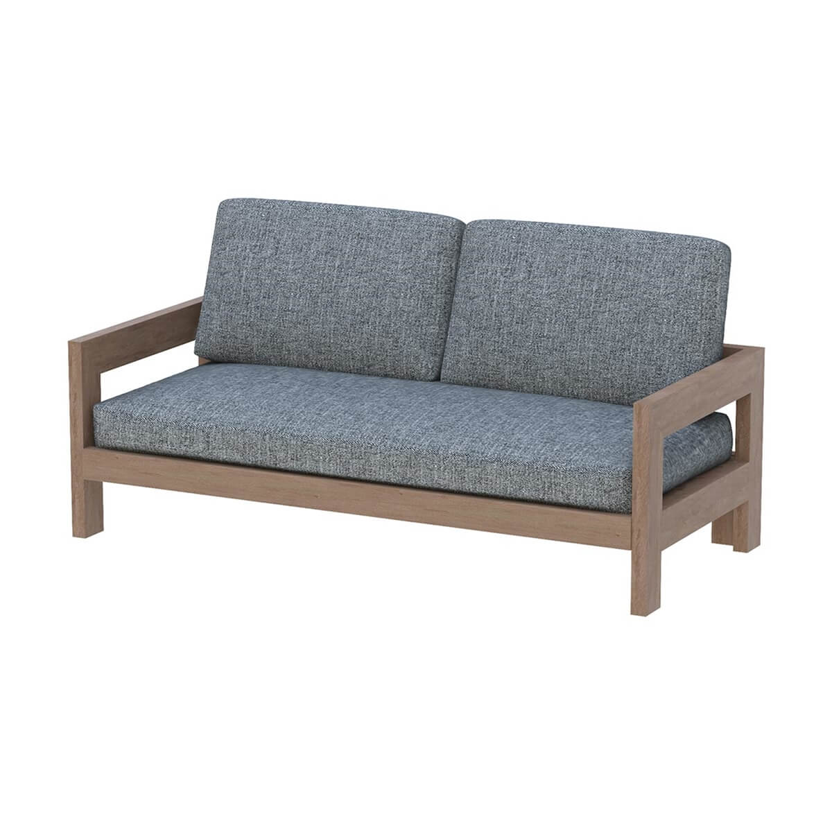Santorini 3 Seater Teak Wood Outdoor Sofa