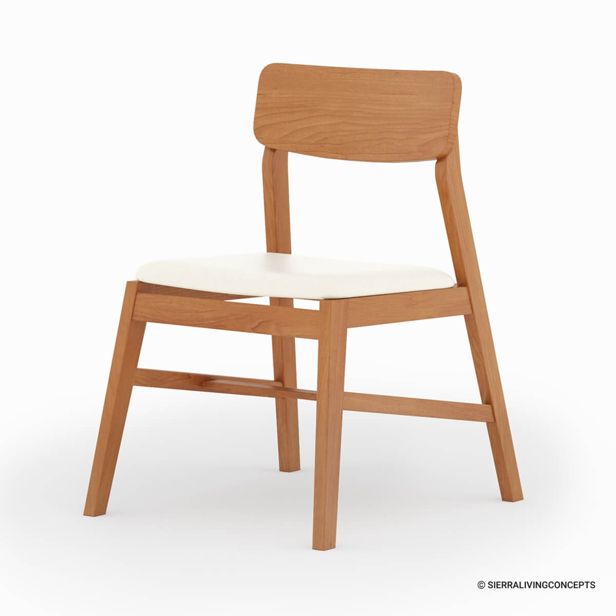 Aragon Two Tone Mid-century Modern Teak Wood Dining Chair