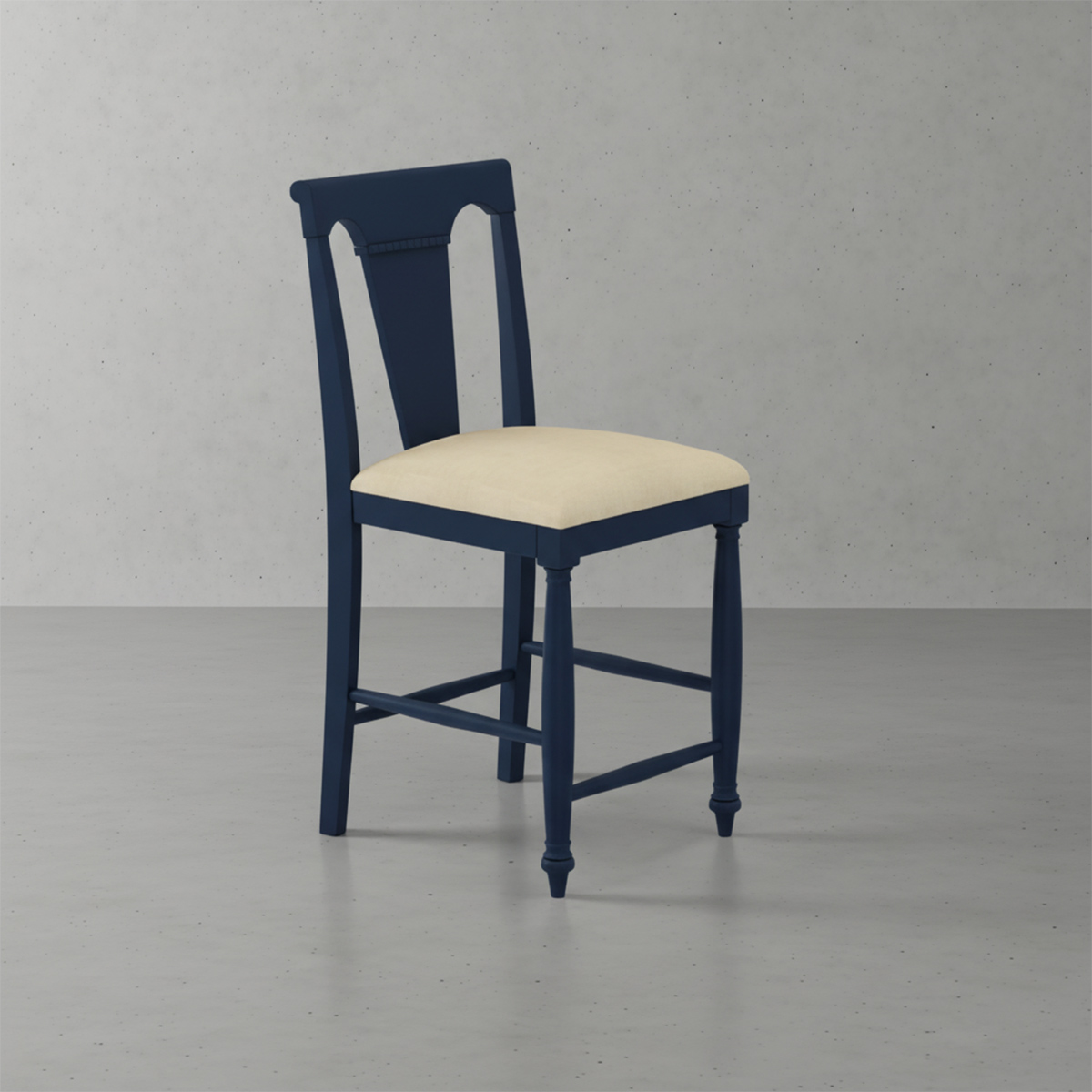 Avignon Modern Two Tone Wood Bar and Counter Chair