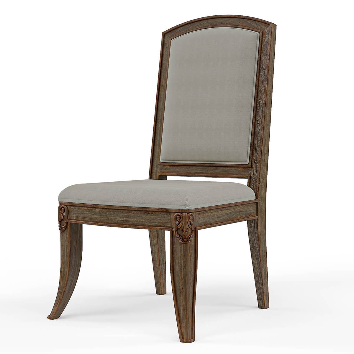 Wiltshire Teak Wood Upholstered Dining Chair