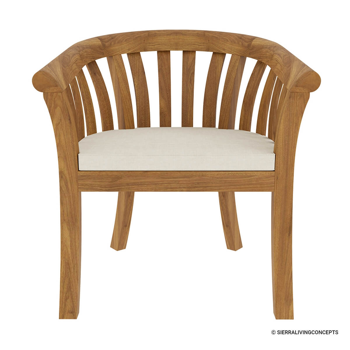 Picklescott Teak Outdoor Dining Chair w/ Cushion