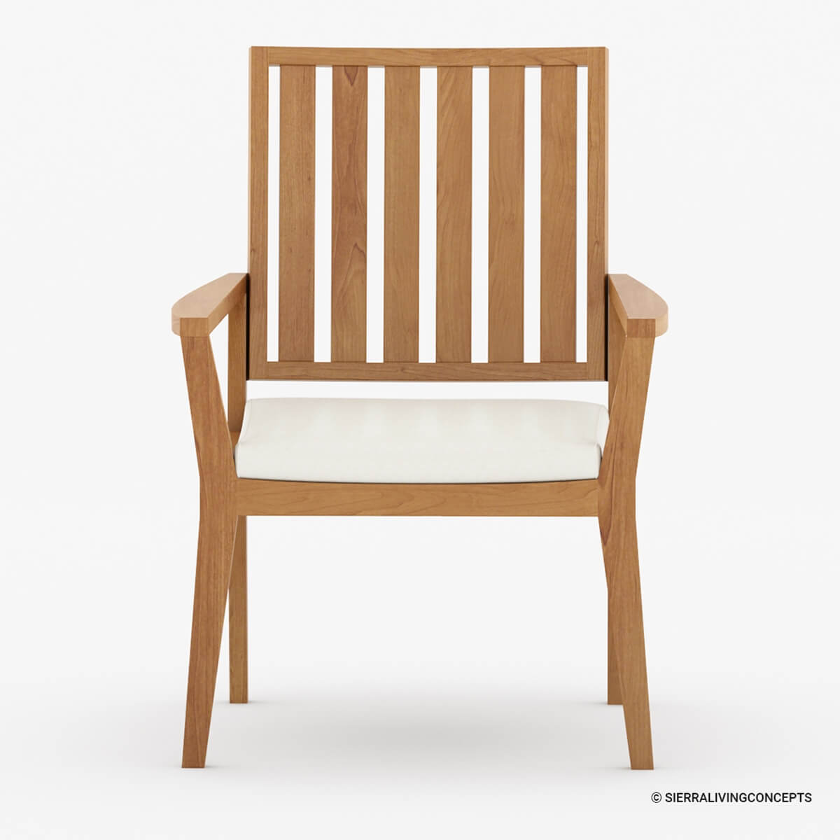 Bernburg Teak Outdoor Dining Chair with Cushion