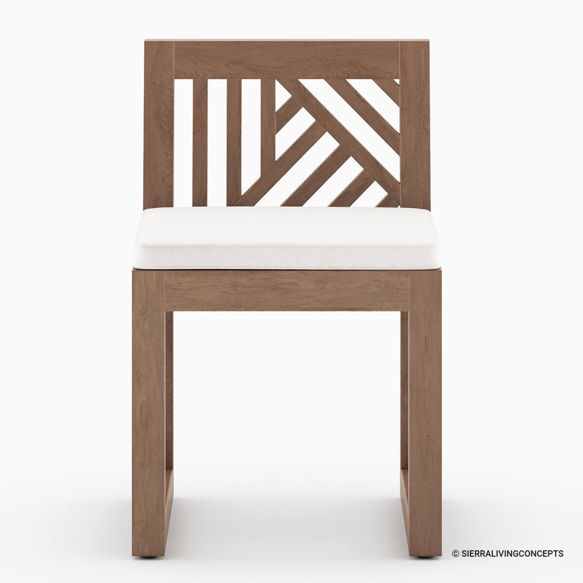 Renfrew Teak Outdoor Dining Chair with Cushion
