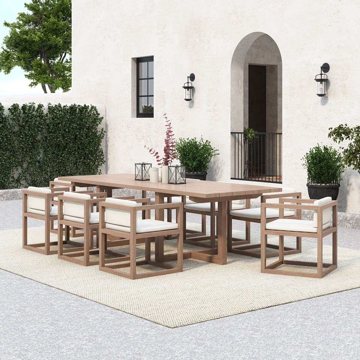 Lynton 9 Piece Outdoor Teak Dining Set