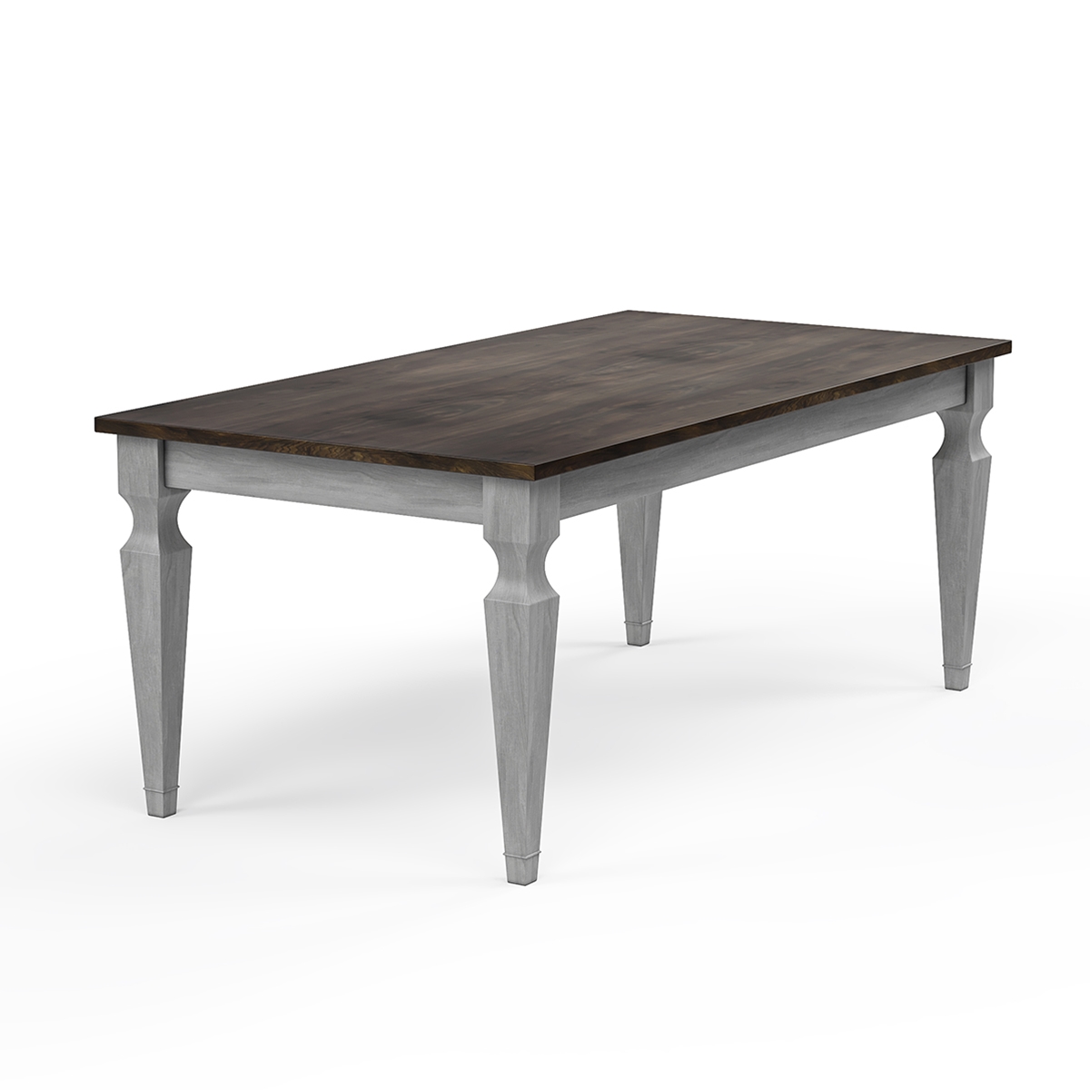 Arendal Mahogany Wood 2 Tone Modern Dining Table