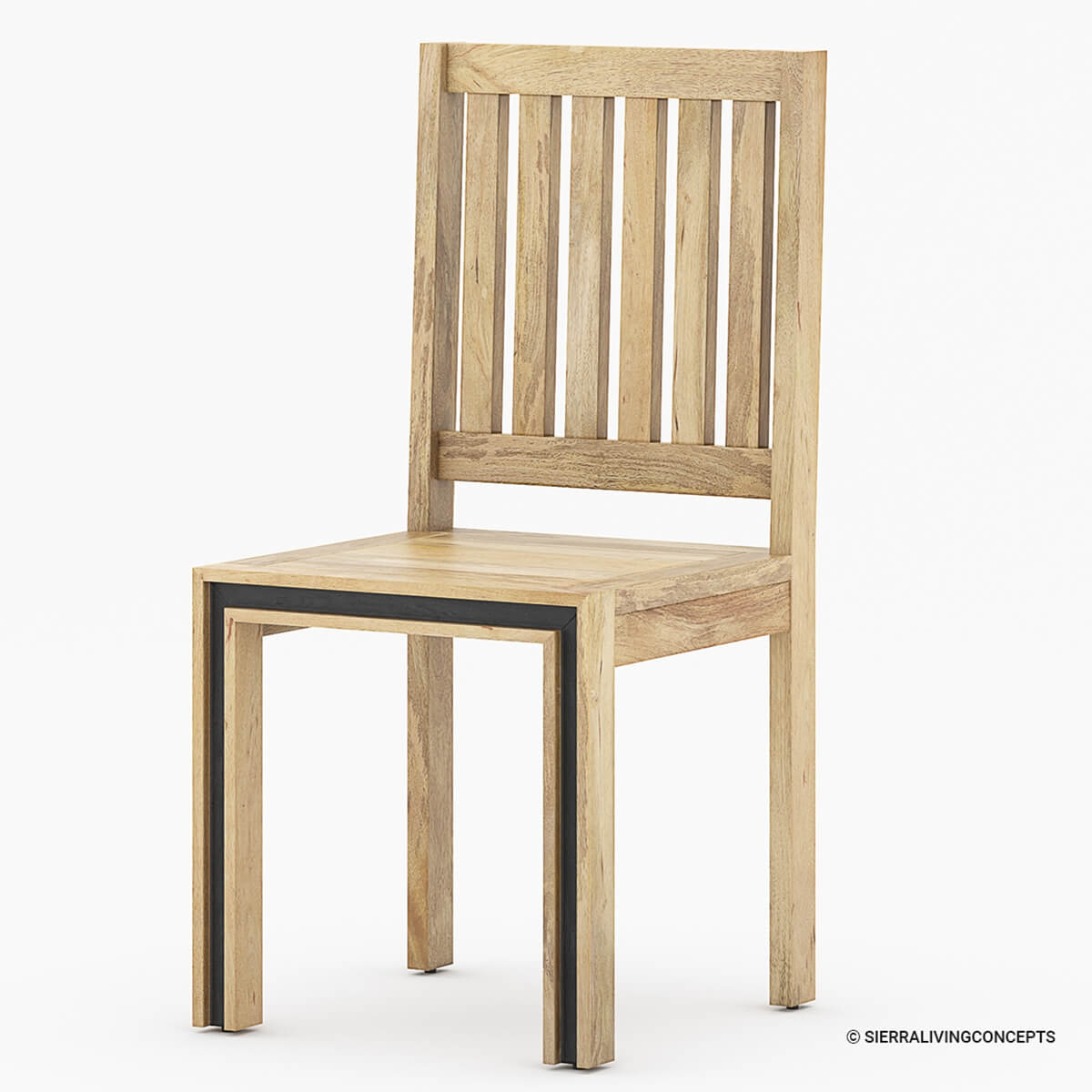 Marseille Rustic Solid Wood Handcrafted Dining Chair