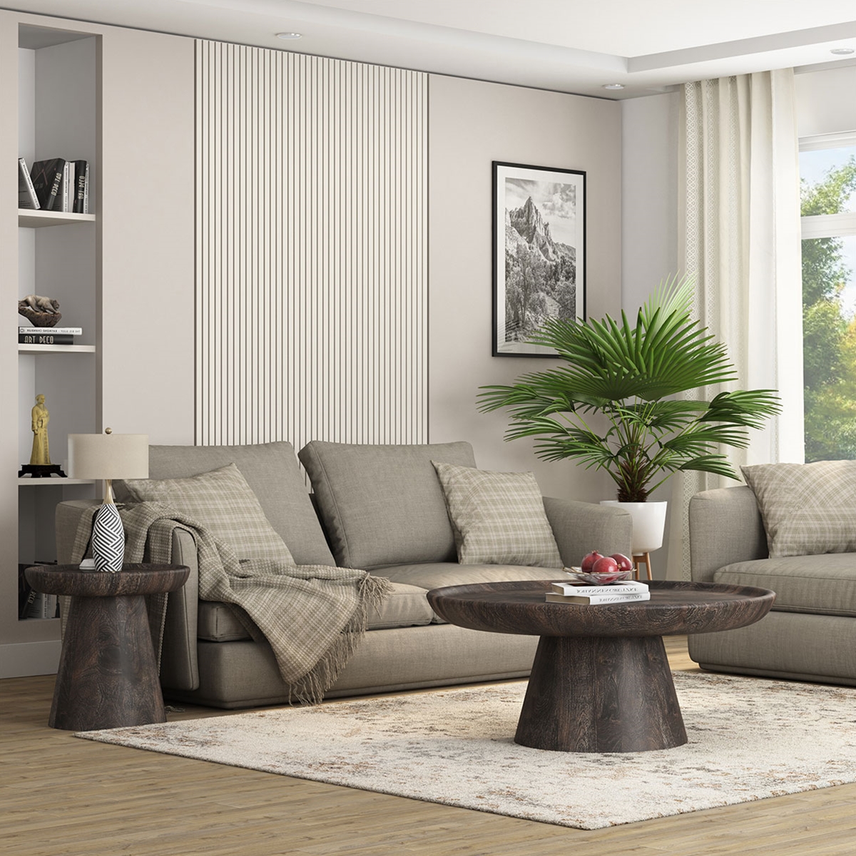 Pontevedra Solid Wood Coffee Table And End Table Set