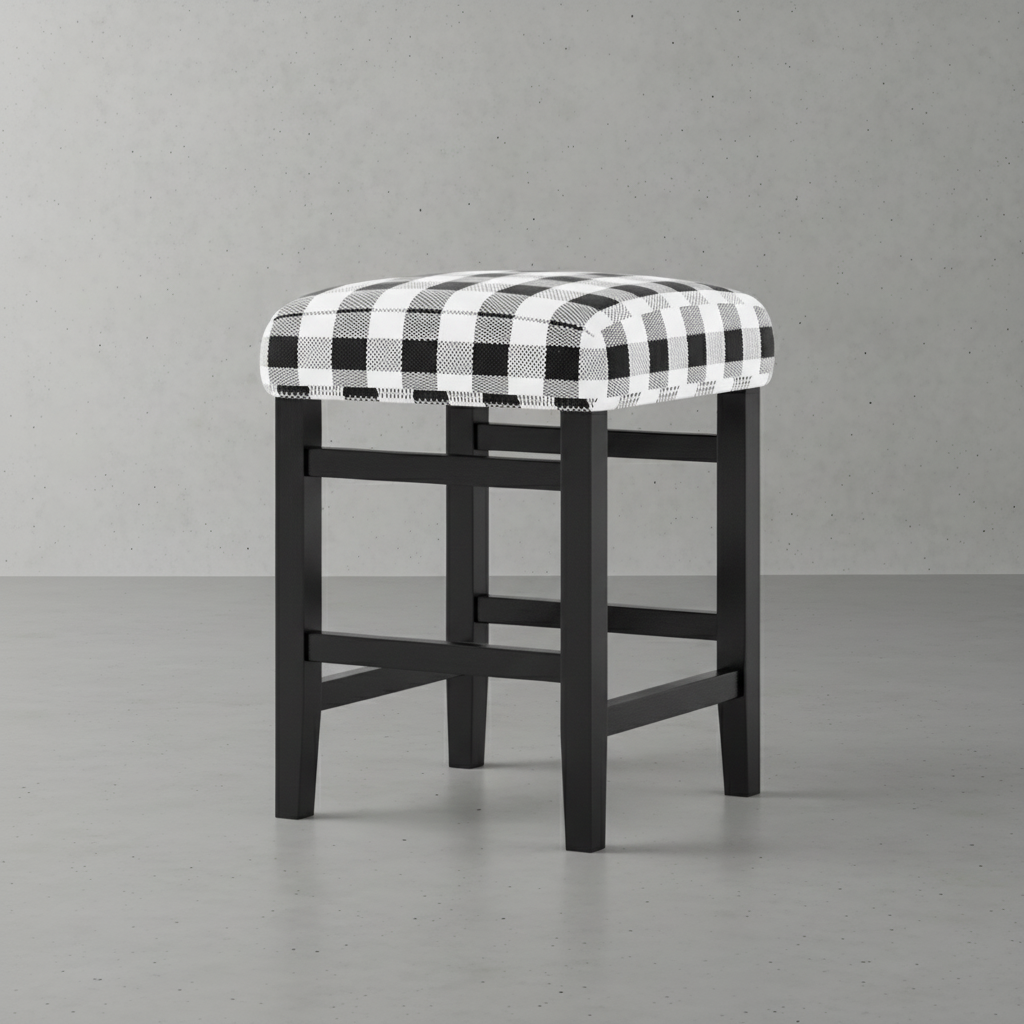 Prebbleton Solid Wood Upholstered Bar and Counter Stool
