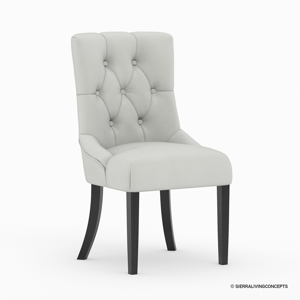 Marbella Modern Rosewood Upholstered Dining Chair