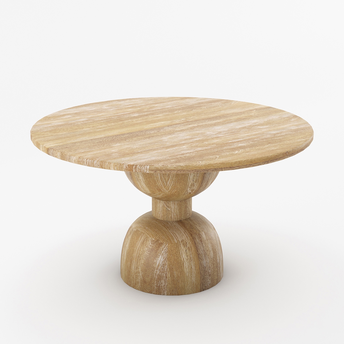 Bolsward Rustic Solid Wood Round Dining Table For 4