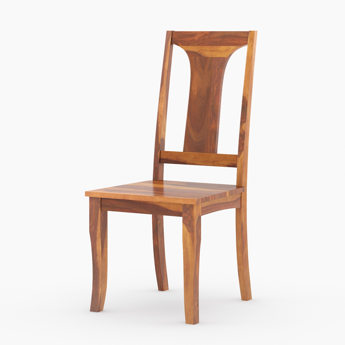 Gastonia Arched Slat Back Solid Wood Dining Chair