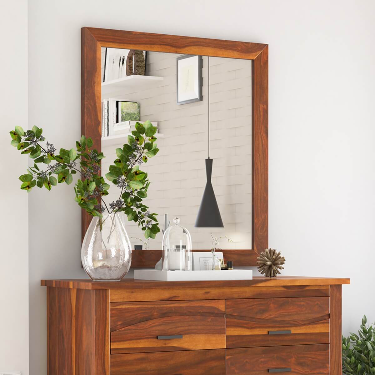 Santa Barbara Handcrafted Solid Wood Mirror Frame