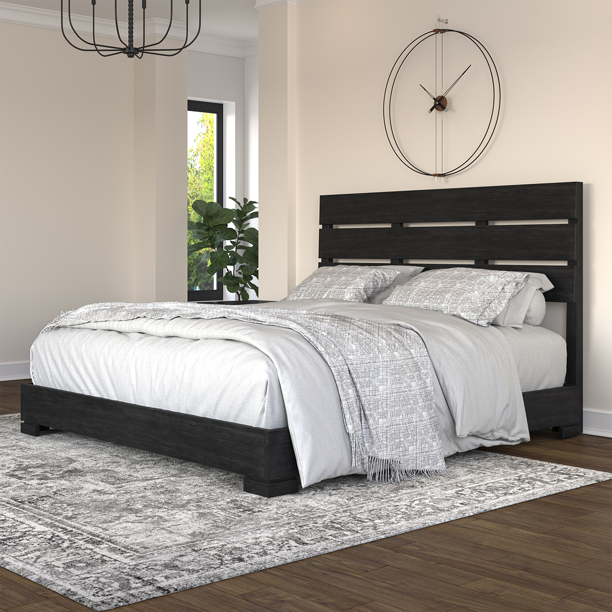 Athena Handcrafted Solid Wood Platform Bed