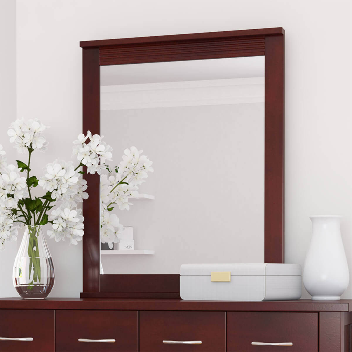 Amenia Solid Mahogany Wood Mirror Frame
