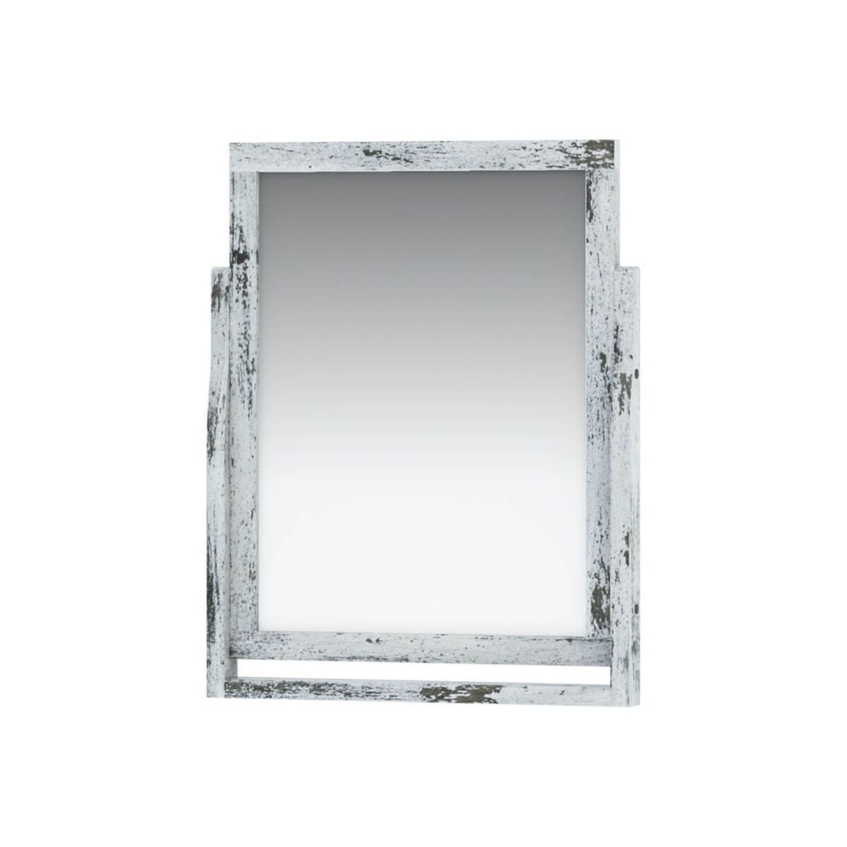 Tudor Brass Inlay And Distressed Mango Wood Mirror Frame
