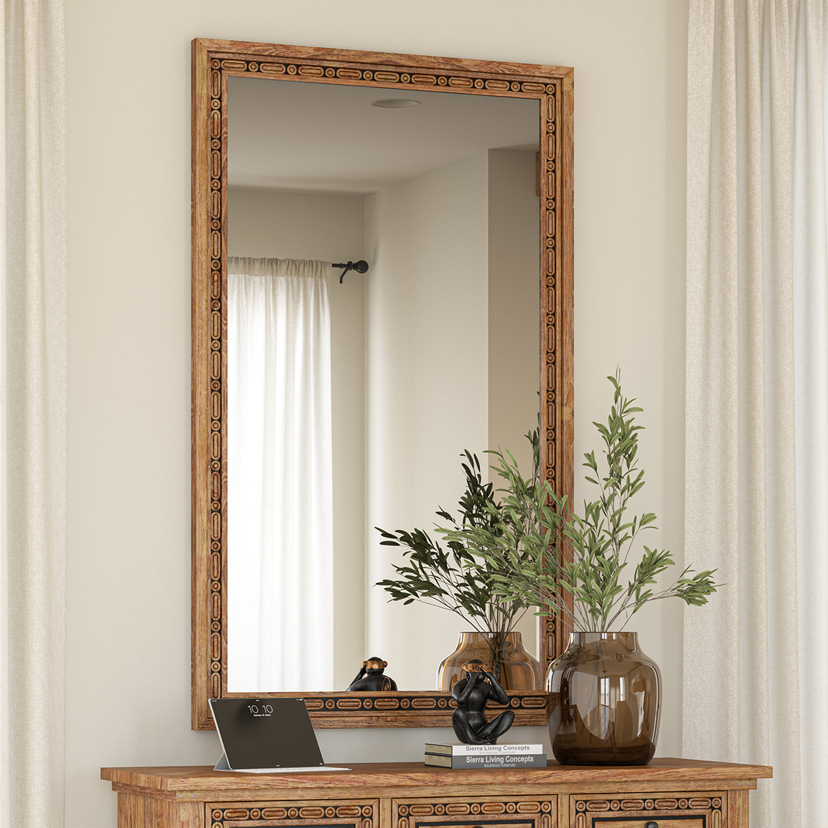 Morna Traditional Solid Wood Handcrafted Mirror Frame