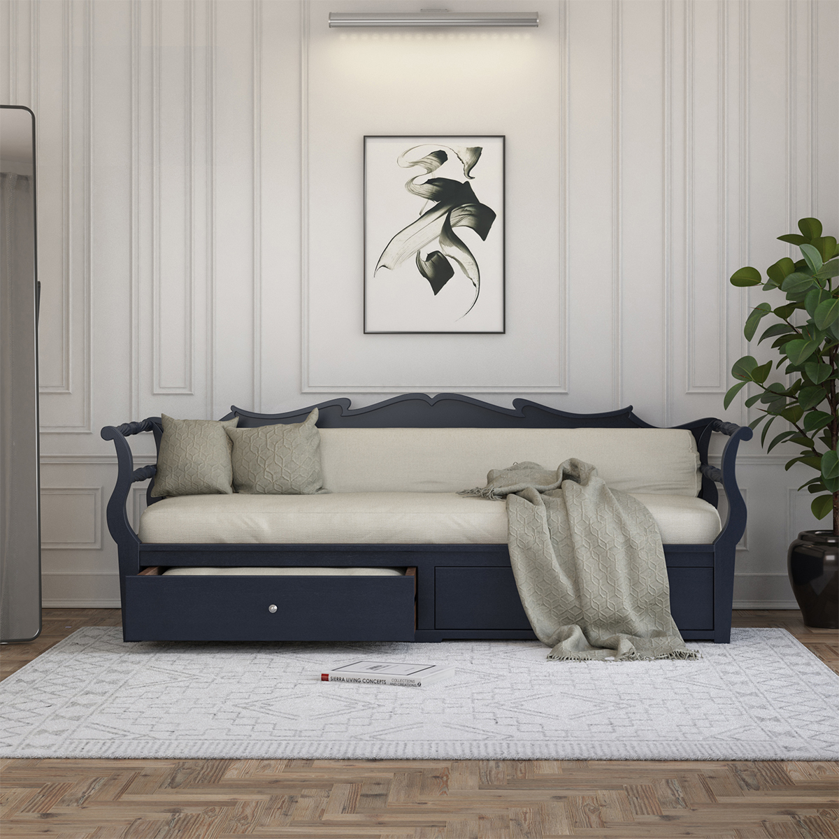 Burgos Modern Daybed With Storage