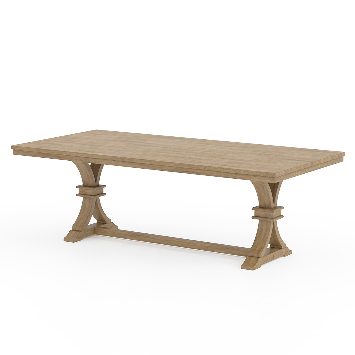 Cartagena Rustic Solid Wood Mid-century Style Dining Table