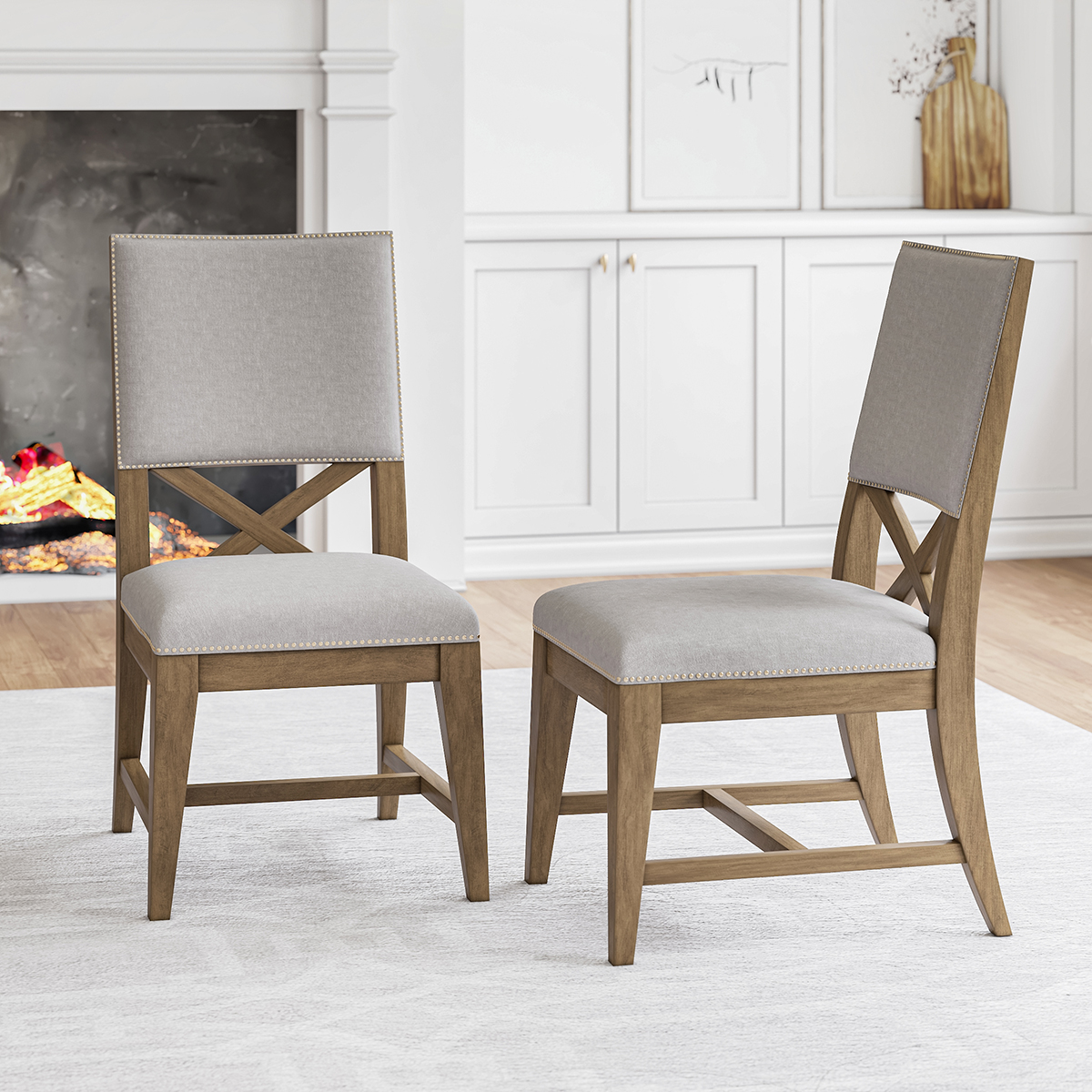 Cartagena Rustic Solid Wood Mid-century Style Dining Chair