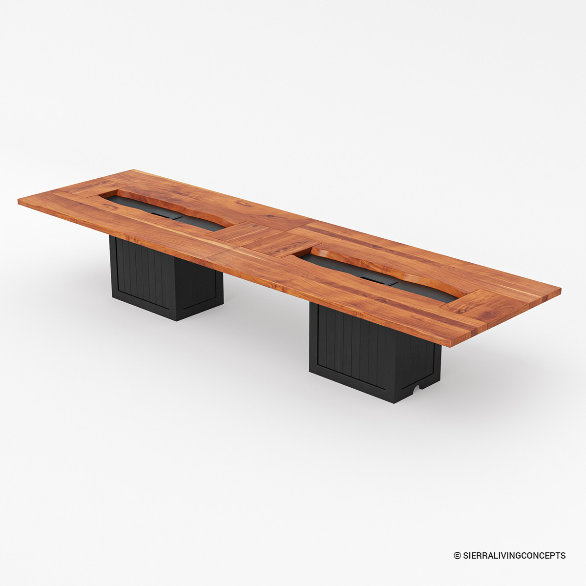 Palmer Modern Live Edge Large Conference Table